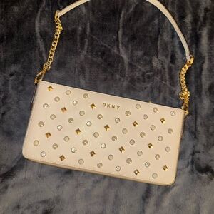 Rare DKNY Cream Studded Women's Bag